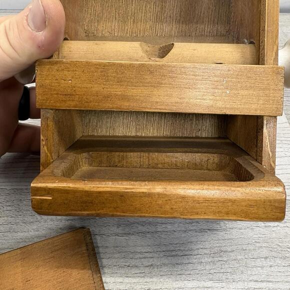 Vintage Mr. Boston Wooden Match / Toothpick Dispenser - Rare Barware Advertising - Picture 8 of 9